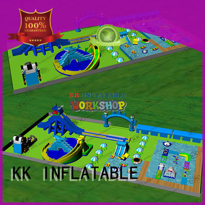KK INFLATABLE cartoon inflatable water playground factory price for amusement park