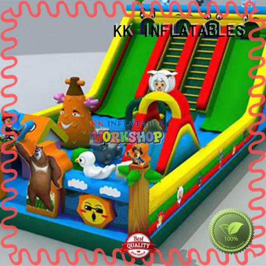 transparent inflatable bouncy castle jumping for amusement park KK INFLATABLE