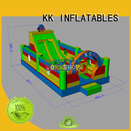KK INFLATABLE creative bouncy castle with slide various styles for playground