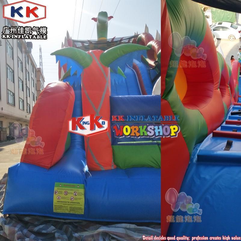 KK INFLATABLE transparent pig bouncy slide supplier for swimming pool-3