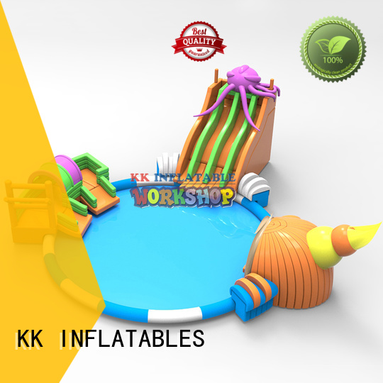KK INFLATABLE cartoon inflatable theme park supplier for paradise