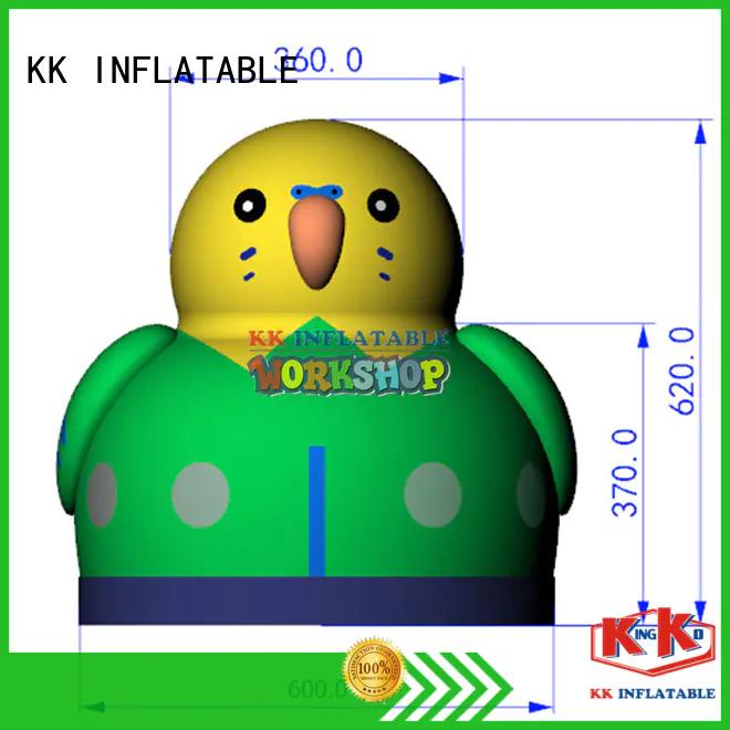 KK INFLATABLE cartoon water slide jumper supplier for amusement park