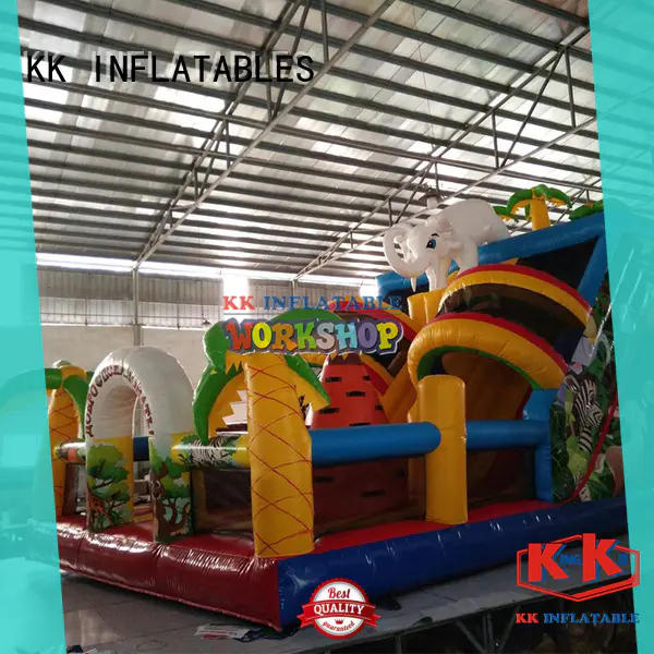 portable inflatable castle jumping colorful for children