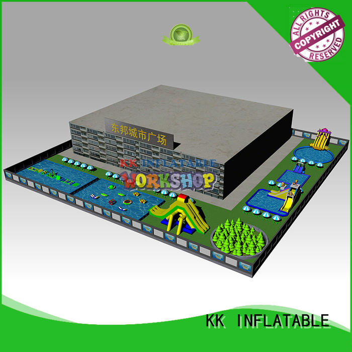 L type inflatable water park
