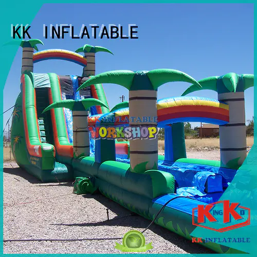 colorful inflatable floating water park multichannel slide manufacturer for paradise