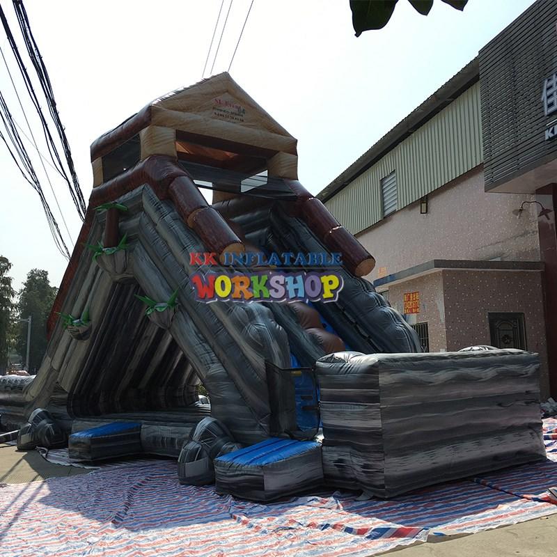 backyard water slide truck for playground KK INFLATABLE-3