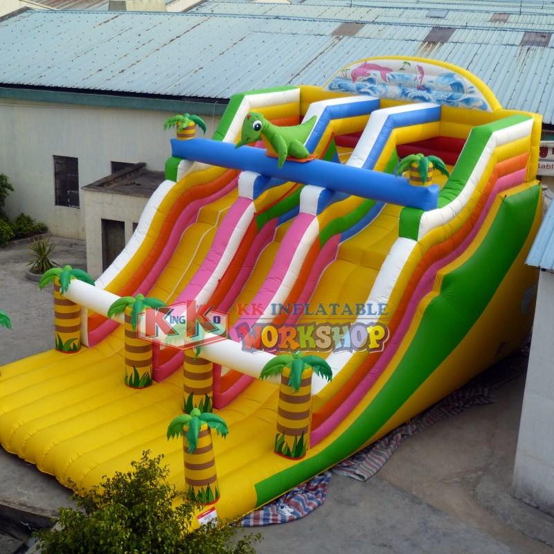 KK INFLATABLE castle bouncy slide supplier for parks-1