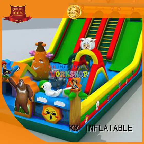 KK INFLATABLE transparent inflatable castle colorful for playground