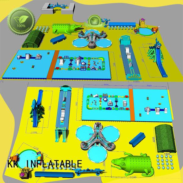 large inflatable water playground animal modelling for seaside KK INFLATABLE