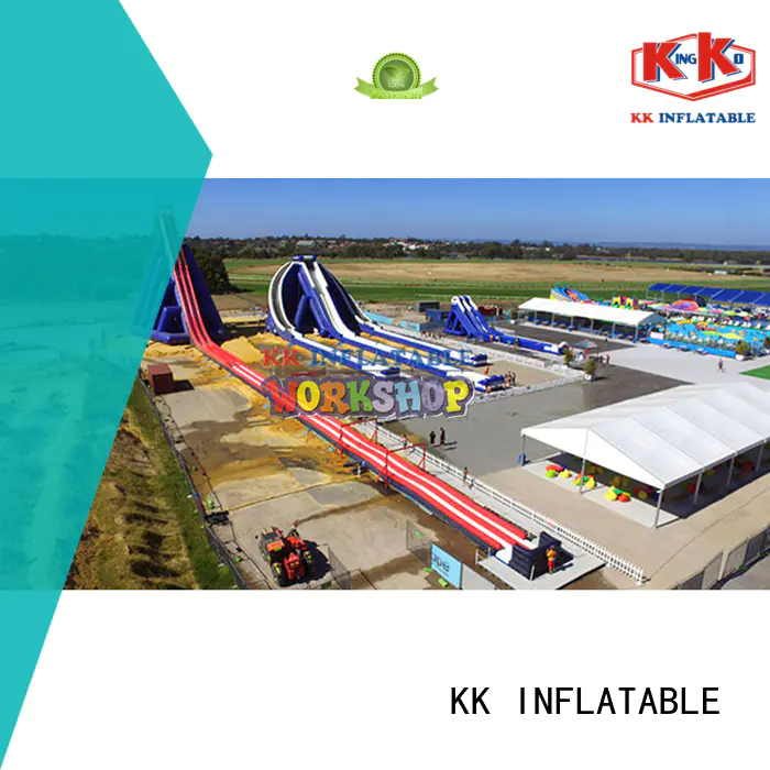 KK INFLATABLE slide pool combination inflatable water playground good quality for beach