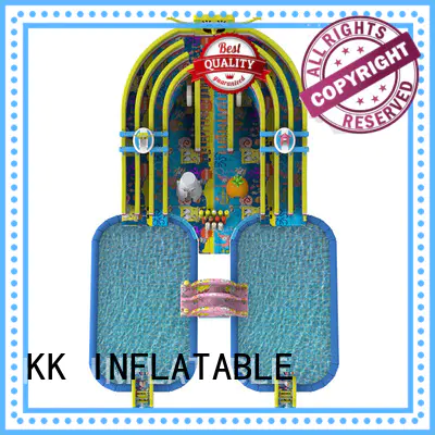 KK INFLATABLE slide pool combination inflatable theme park manufacturer for amusement park