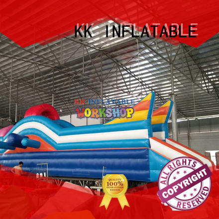 KK INFLATABLE heavy duty cheap water slides various styles for playground