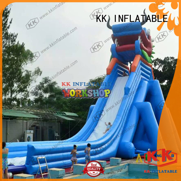 KK INFLATABLE cartoon inflatable water slide supplier for swimming pool
