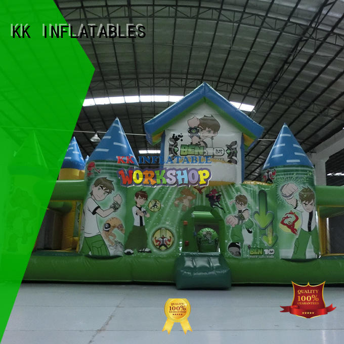 KK INFLATABLE portable water slide jumper supplier for paradise