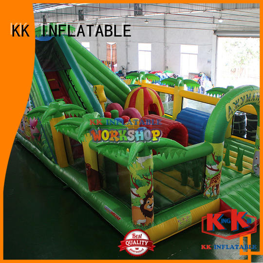 obstacle games rehearse sport KK INFLATABLE Brand inflatable obstacle course supplier