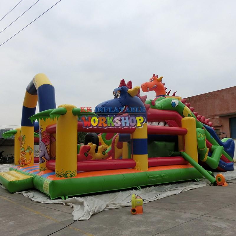KK INFLATABLE attractive blow up obstacle course good quality for sport games-3
