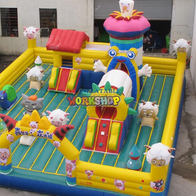 KK INFLATABLE durable water obstacle course factory price for children-3