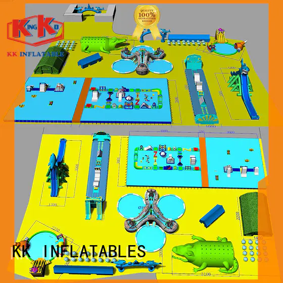 KK INFLATABLE creative design inflatable theme playground factory price for seaside