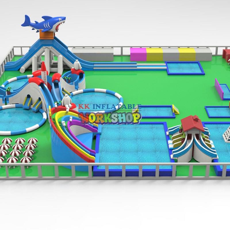 Land inflatable pool park project-2