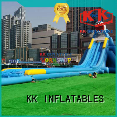 inflatable water playground rainbow for beach KK INFLATABLE