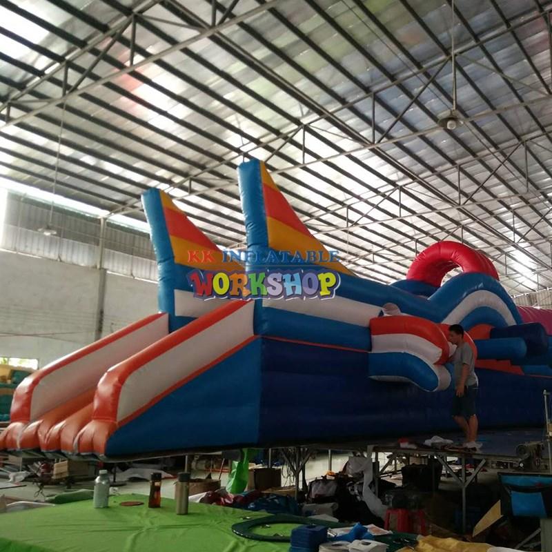 KK INFLATABLE heavy duty cheap water slides various styles for playground-2