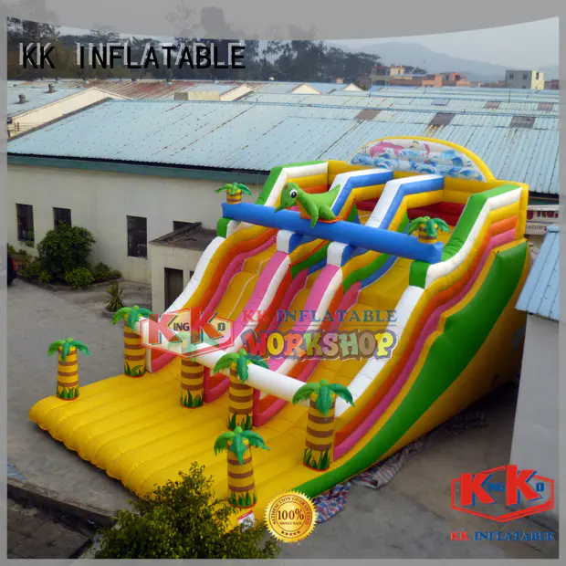KK INFLATABLE castle bouncy slide supplier for parks