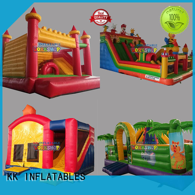 KK INFLATABLE sewing technology water slide jumper wholesale for paradise