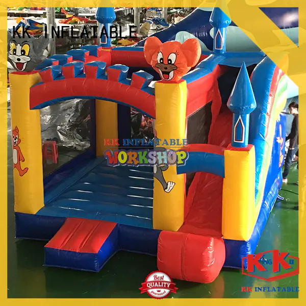KK INFLATABLE customized inflatable castle colorful for paradise