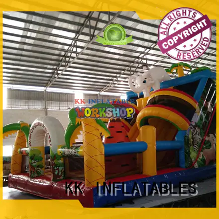 KK INFLATABLE animal shape inflatable castle colorful for paradise