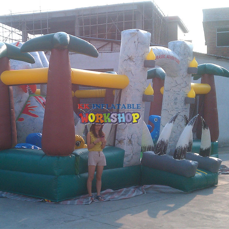 KK INFLATABLE castle water obstacle course good quality for adventure-2