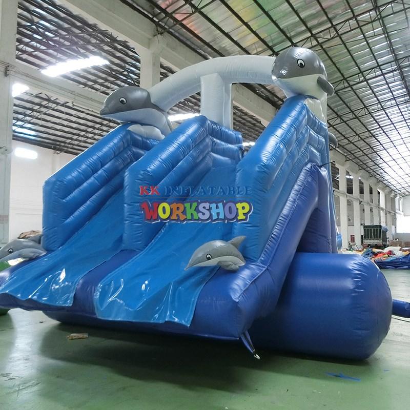 blow up water slide giant for swimming pool KK INFLATABLE-3