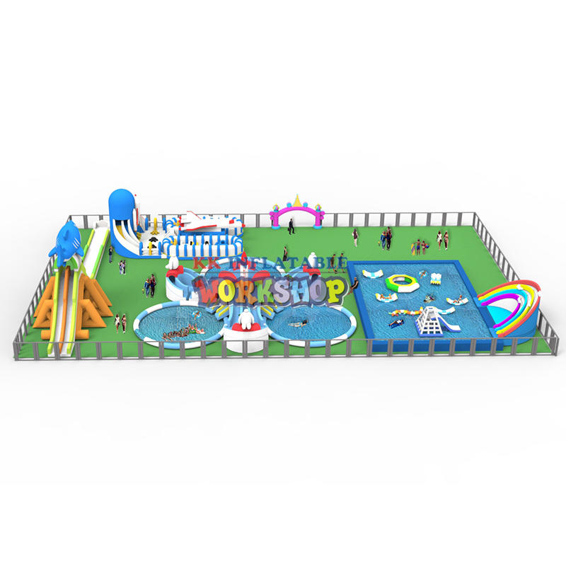 Inflatable Combination Land Water Paradise-2