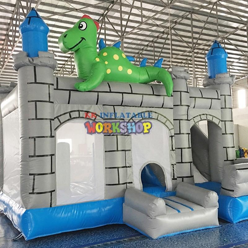 portable inflatable bounce house castle colorful for playground-2