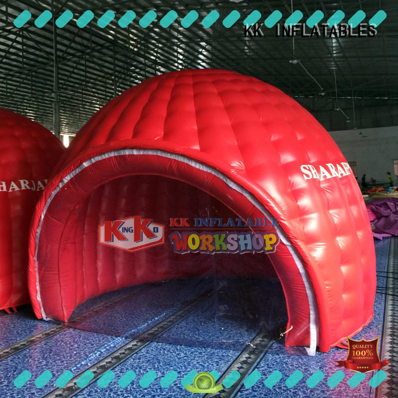 KK INFLATABLE crocodile style pump up tent supplier for exhibition