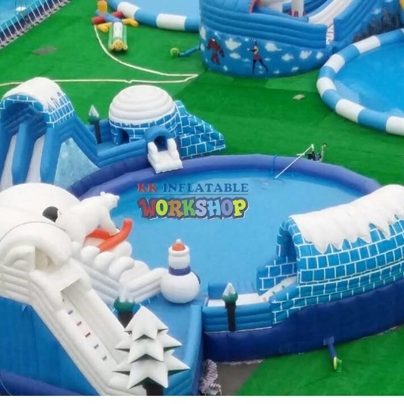 KK INFLATABLE custom inflatable water playground animal modelling for beach-1