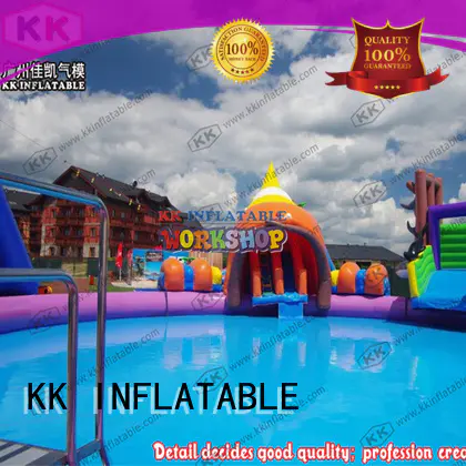 dinosaur inflatable water playground supplier for amusement park KK INFLATABLE