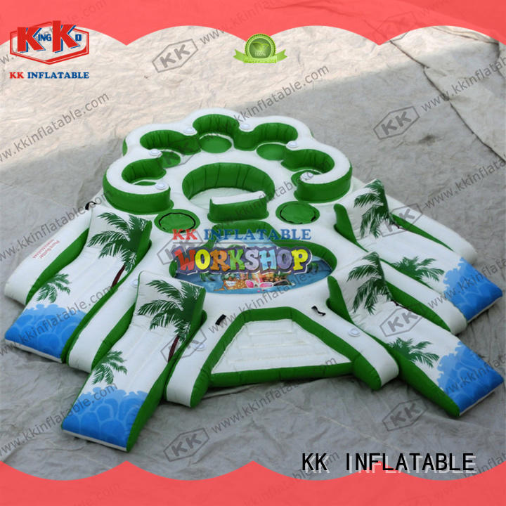 cartoon inflatable water parks blue for paradise KK INFLATABLE