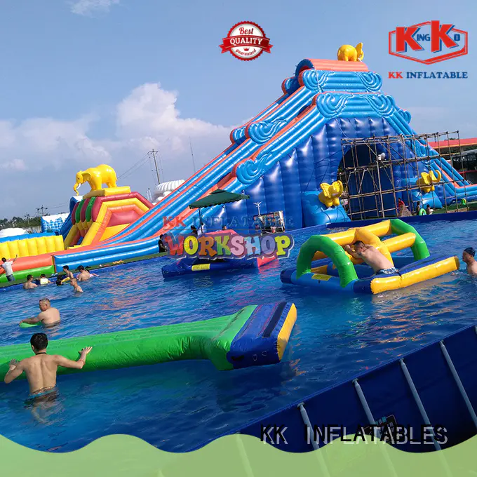 custom inflatable theme playground rainbow supplier for paradise