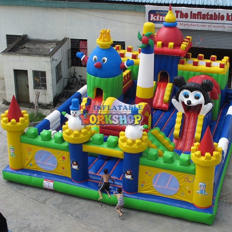 KK INFLATABLE durable water obstacle course factory price for children-2