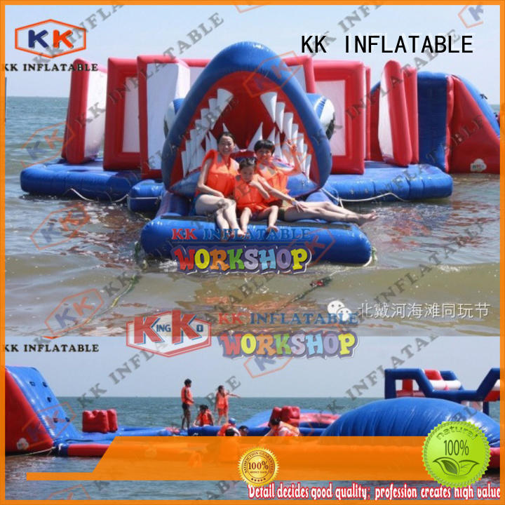 slide pool combination inflatable water playground manufacturer for amusement park KK INFLATABLE