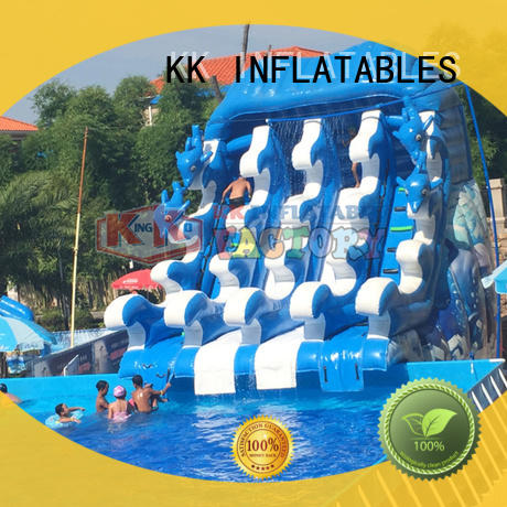 slide pool combination inflatable water parks animal modelling for beach KK INFLATABLE