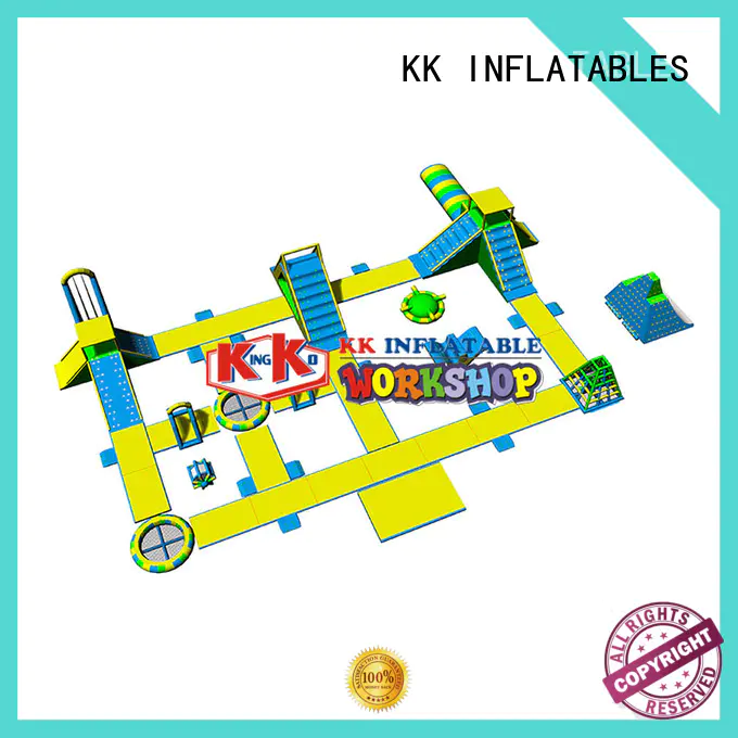 colorful inflatable floating water park factory direct for beach seaside