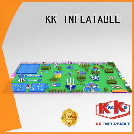 KK INFLATABLE multichannel inflatable theme park supplier for paradise