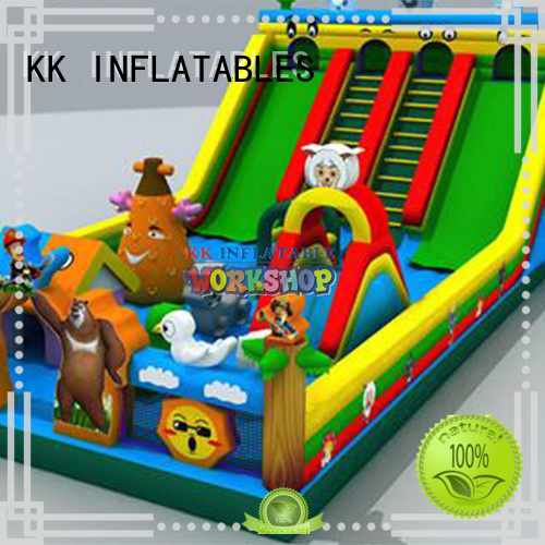 KK INFLATABLE animal shape inflatable castle supplier for playground