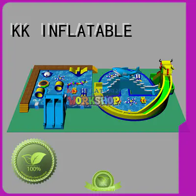 KK INFLATABLE durable inflatable theme park manufacturer for seaside