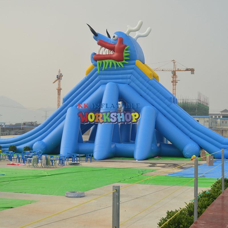 cartoon inflatable water playground rainbow for beach KK INFLATABLE-3