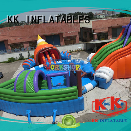 KK INFLATABLE animal model inflatable floating water park wholesale for swimming pool
