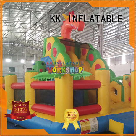 jump bed kids water slide slide pool for exhibition KK INFLATABLE
