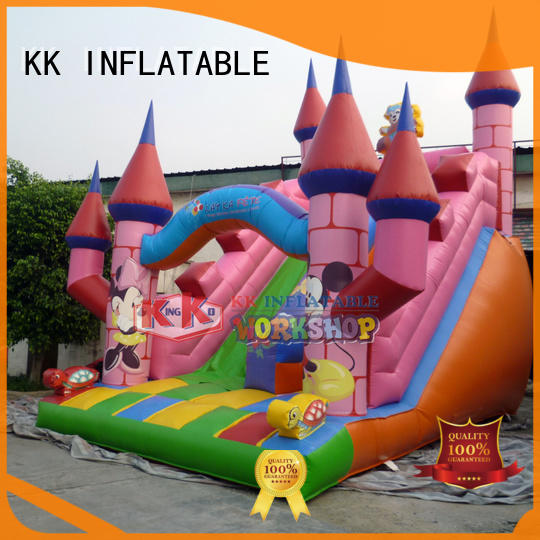 jump bed inflatable slide slide combination for playground KK INFLATABLE