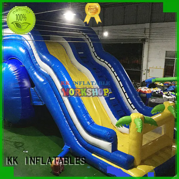 transparent pig bouncy slide manufacturer for parks KK INFLATABLE